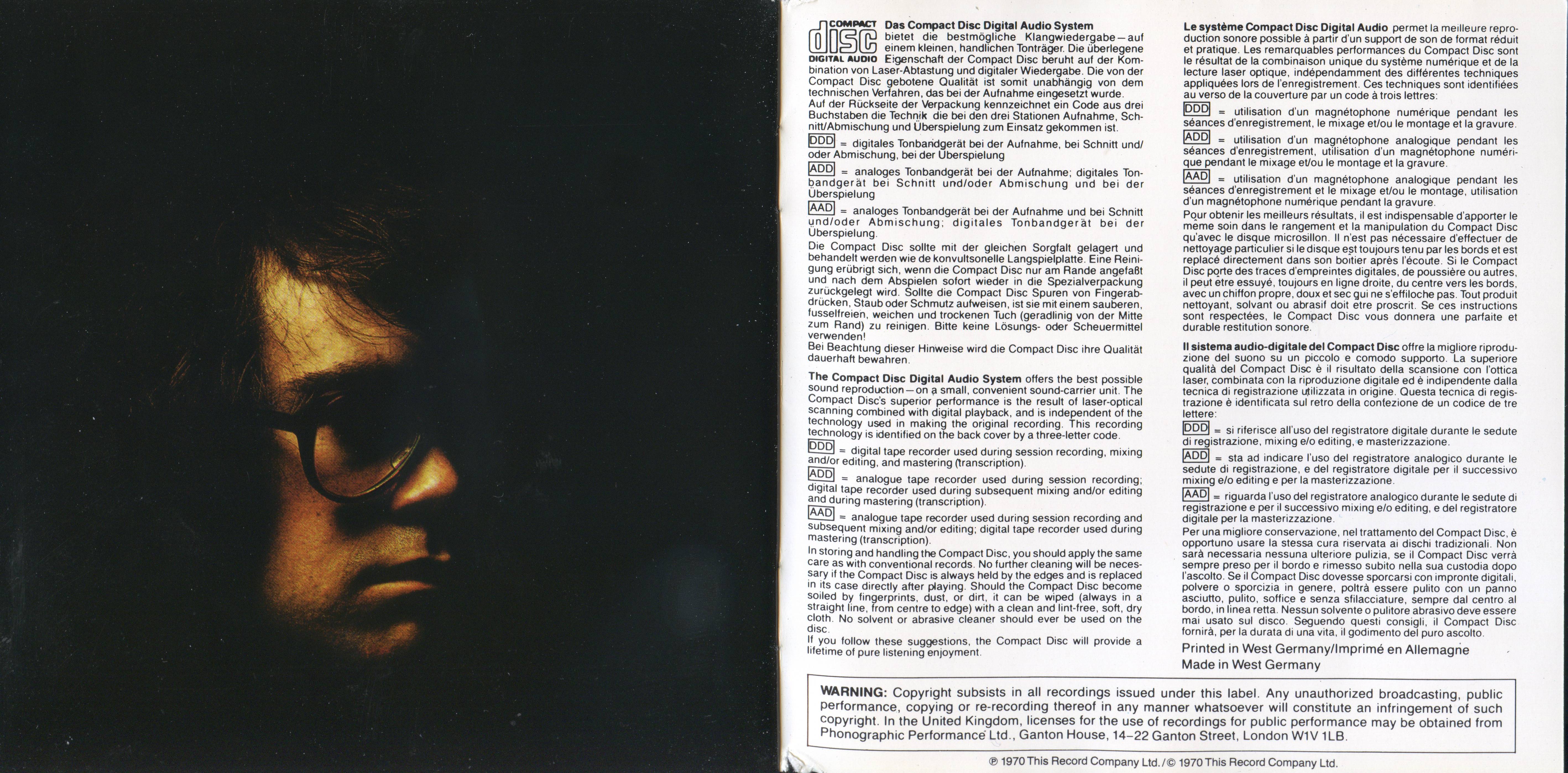 Elton John Elton John [booklet10 d]